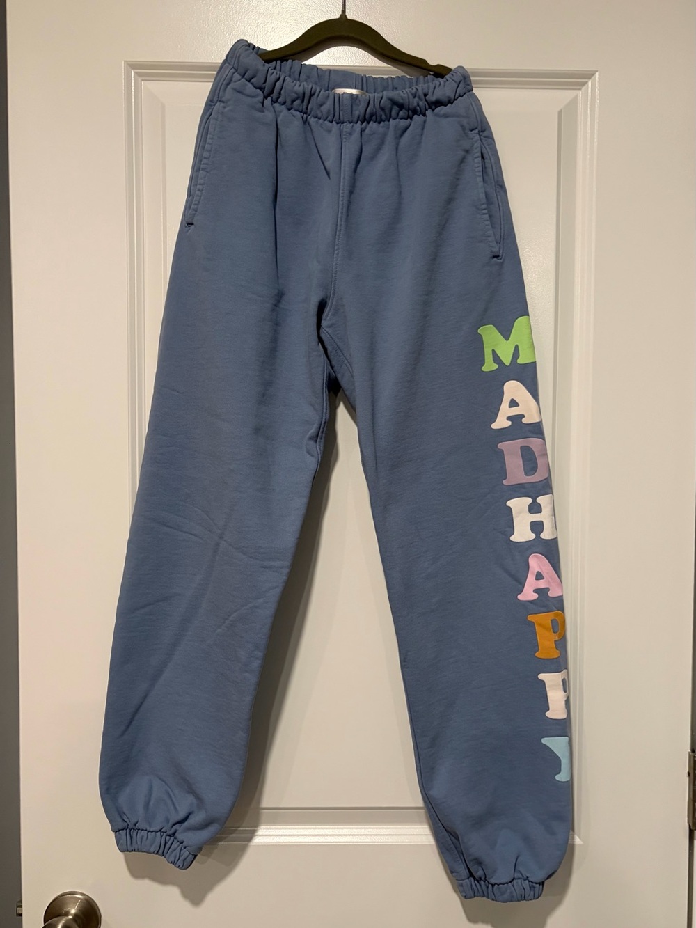 Madhappy Blue Graphic Lettering Sweatpants
